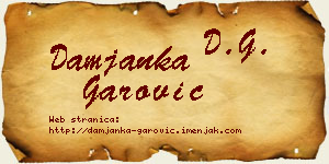 Damjanka Garović vizit kartica